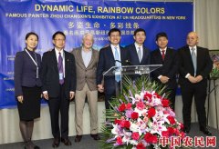 多姿生命，多彩线条——周昌新艺术世界巡回展第七站于纽约联合国总部展出