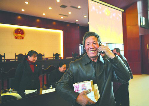 “农民工拿到工钱时最开心”